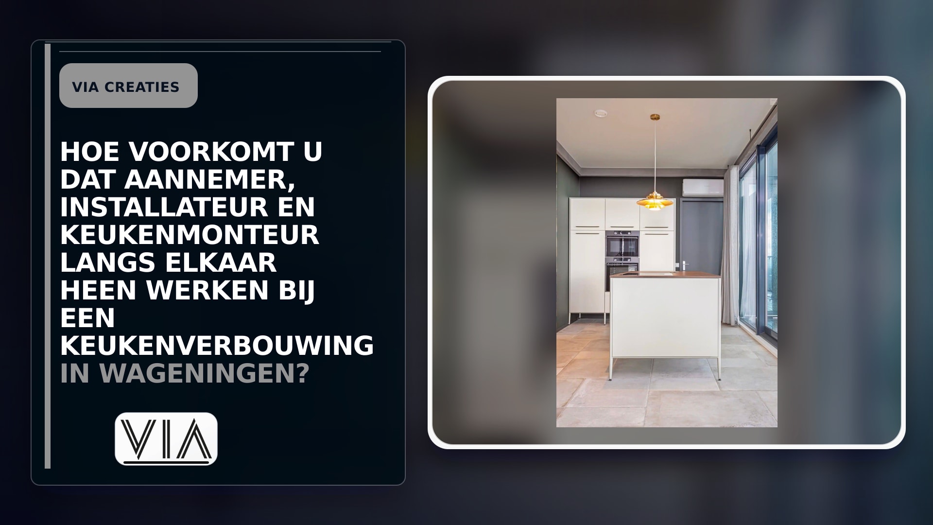 Hoe voorkomt u dat aannemer, installateur en keukenmonteur langs elkaar heen werken bij een keukenverbouwing in Wageningen?