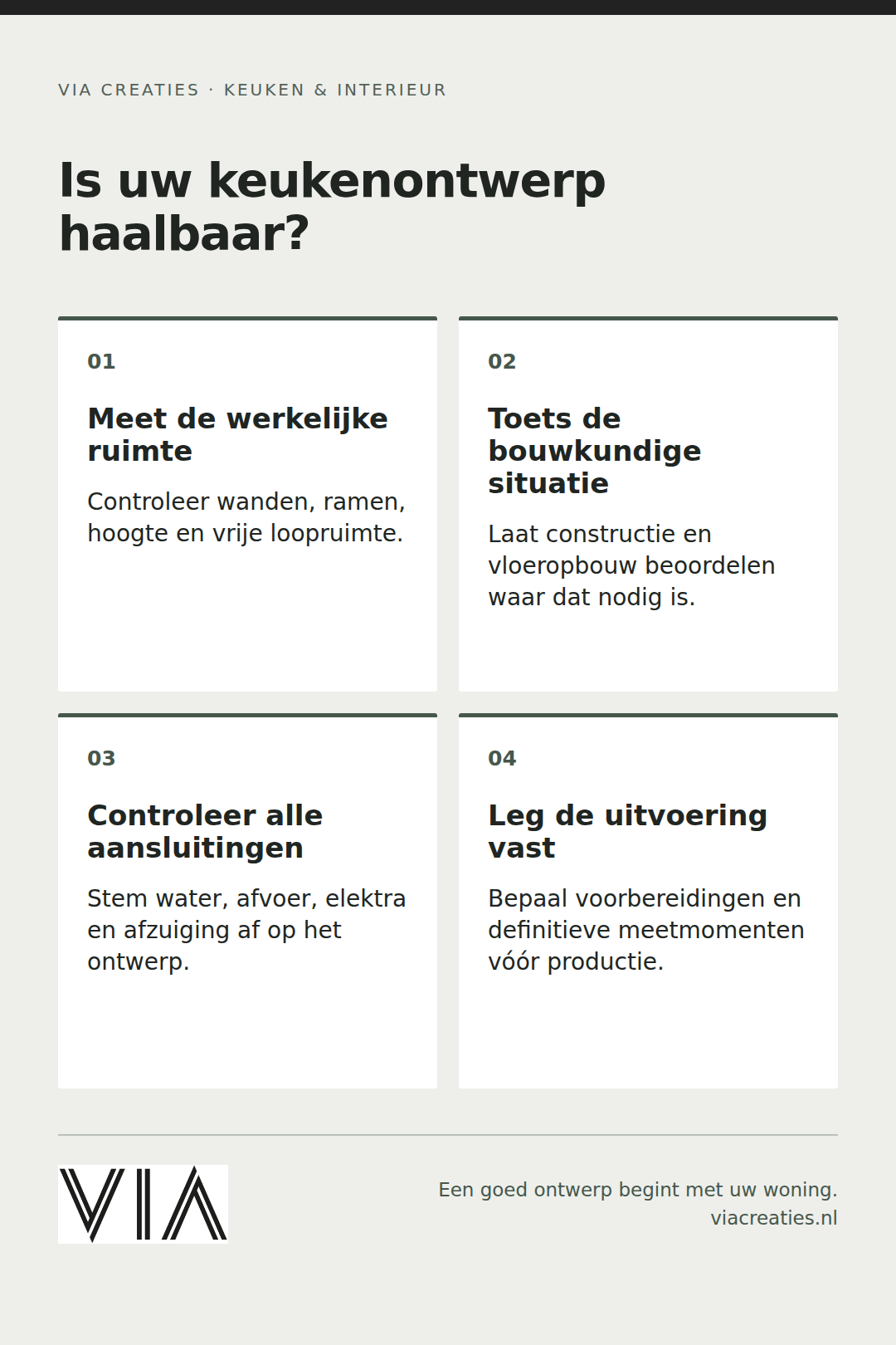 Praktische aandachtspunten: Hoe weet u vóór de verbouwing of een nieuw keukenontwerp bouwkundig en technisch haalbaar is in uw woning in Arnhem?