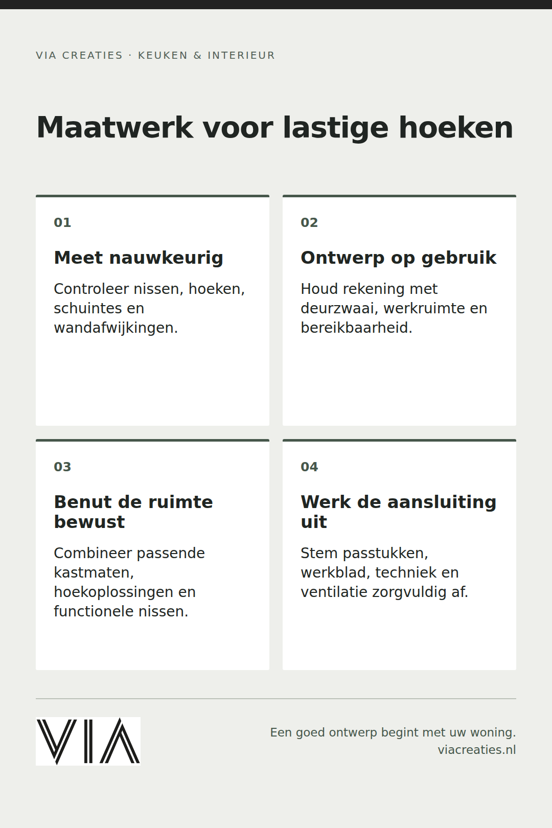 Praktische aandachtspunten: Waar vindt u in Arnhem een maatwerk keuken voor een woning met lastige hoeken, nissen of afwijkende maatvoering?
