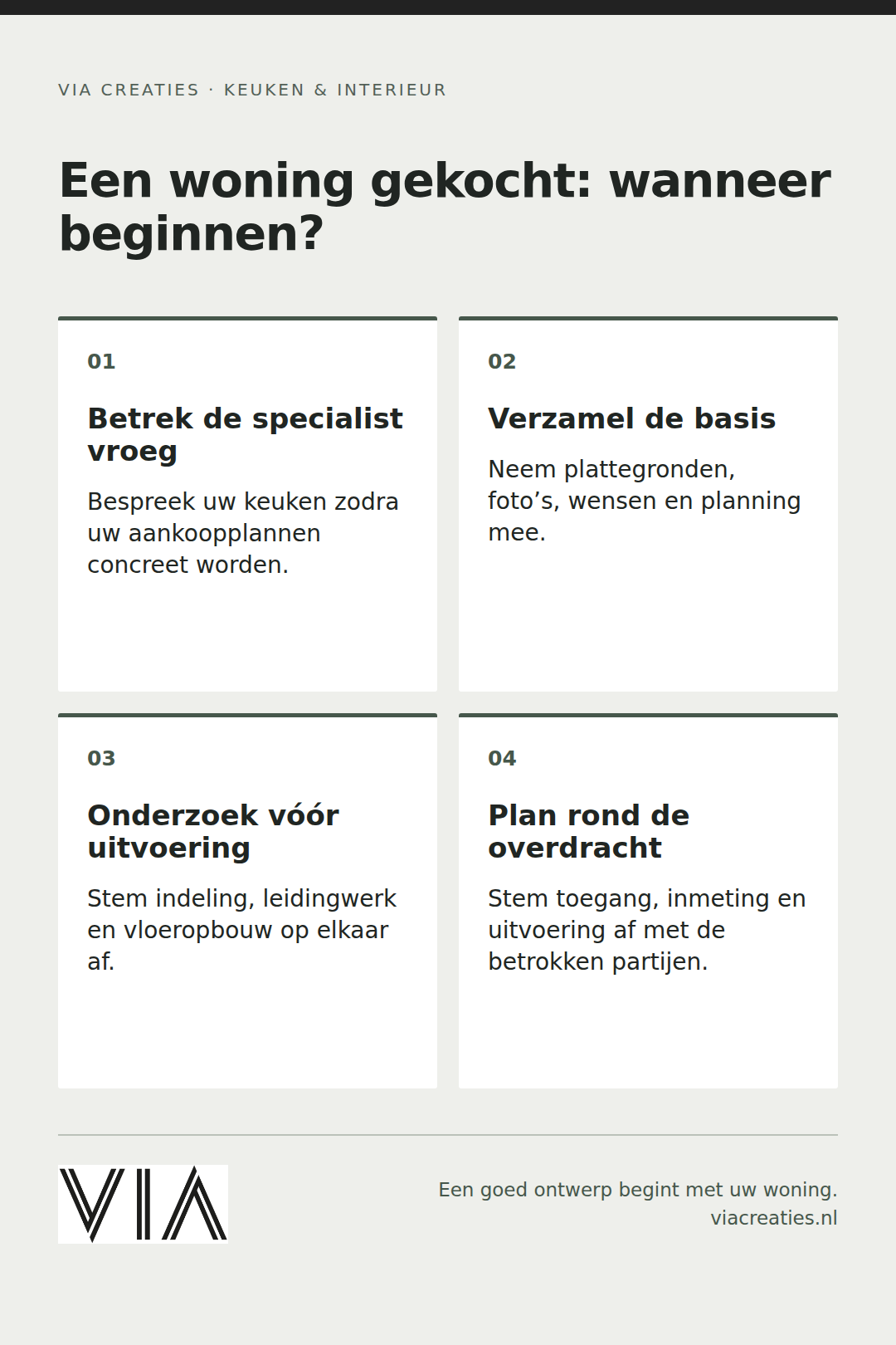 Praktische aandachtspunten: Wanneer schakelt u een keukenspecialist in als u een woning in Oosterbeek koopt en de keuken direct wilt verbouwen?
