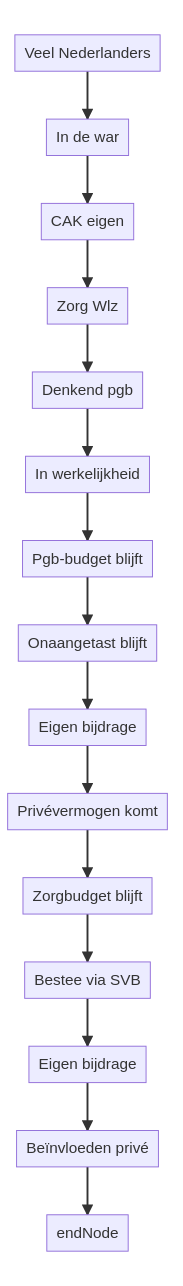 Hoe beinvloedt de CAK eigen bijdrage mijn Wlz PGB budget? infographic